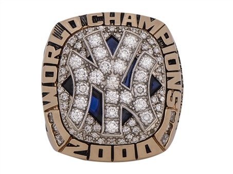2000 Chuck Knoblauch New York Yankees World Series Championship 14K Ring with Original Presentation Box (Knoblauch LOA)